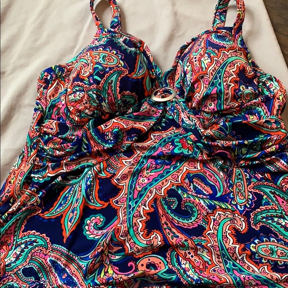 St. John’s Bay Paisley Bathing Suit Top